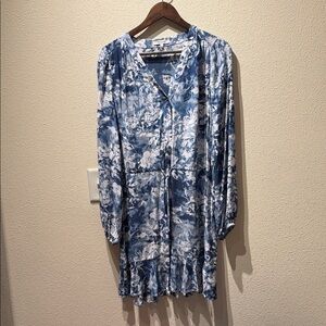 Madewell blue floral dress